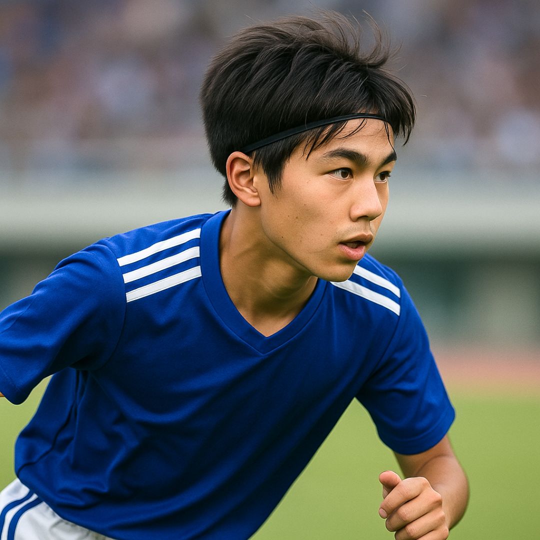 男子に人気のヘアバンドの付け方