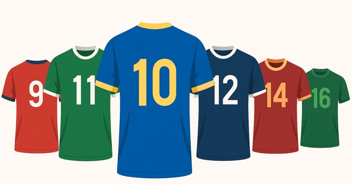 他の番号との比較で見るサッカー背番号10番：その意味