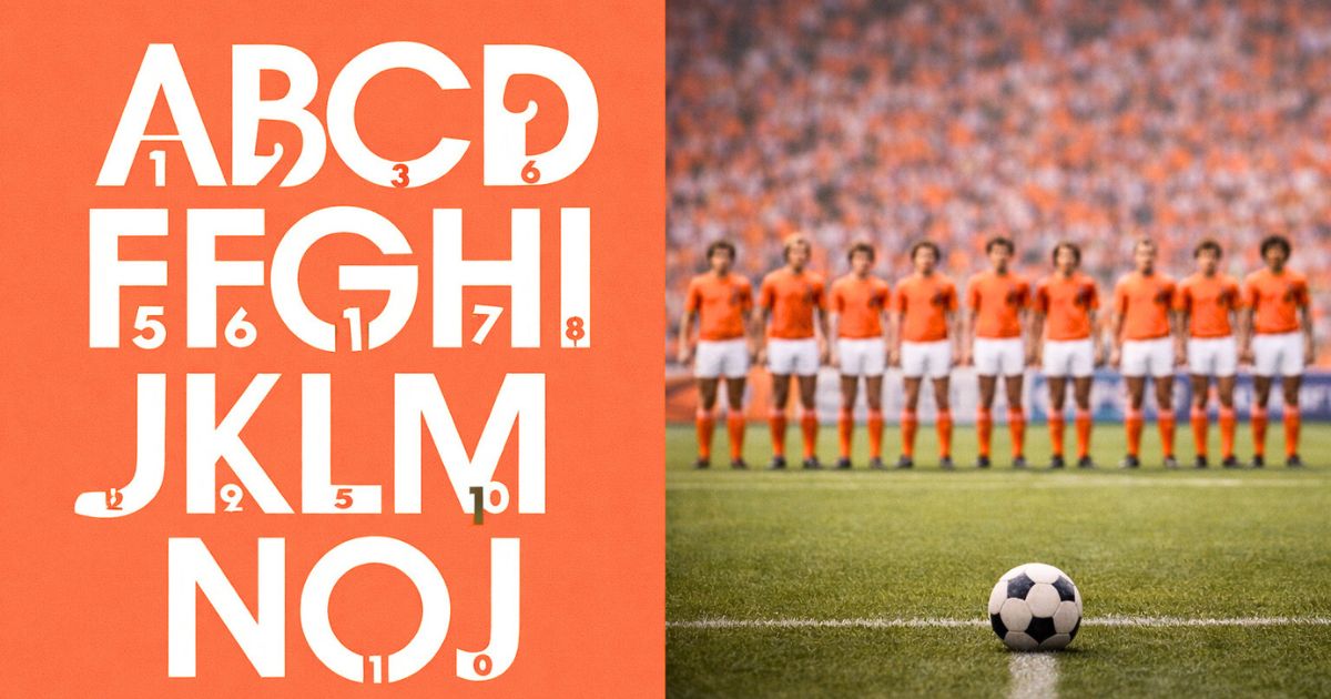 アルファベット順に背番号を付けたオランダ代表