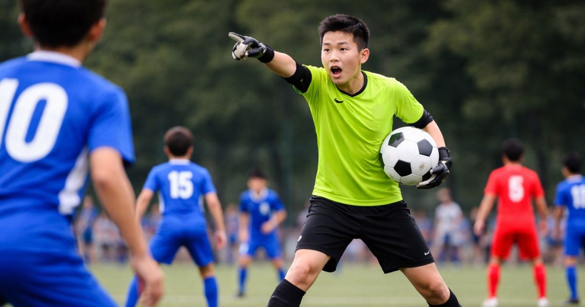 キーパーとの連携で失点を防ぐ