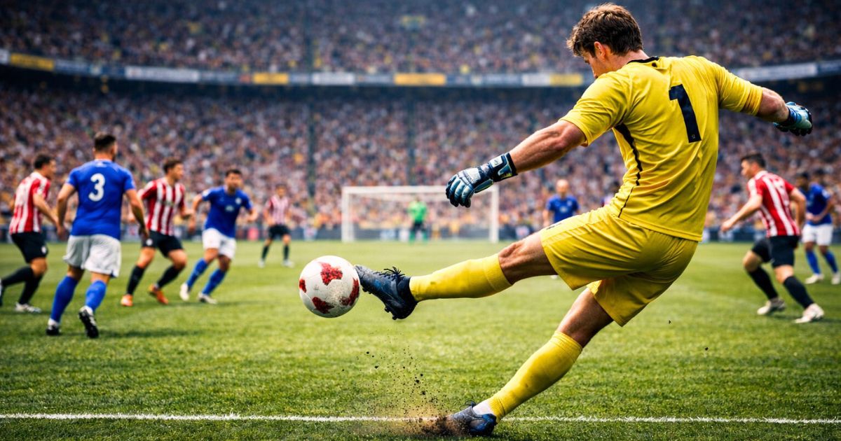 ゴールキックから直接ゴールの実例