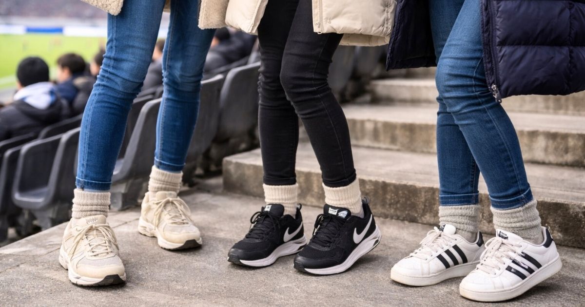 靴はスニーカーが安全で快適