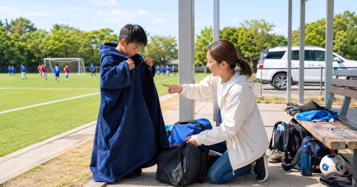 少年サッカーの着替え完全ガイド|いつ・どこ・持ち物まで徹底解説