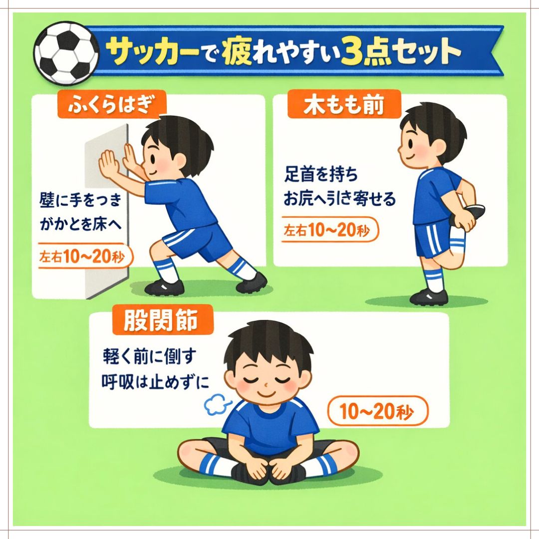 ストレッチとマッサージで血行を促進