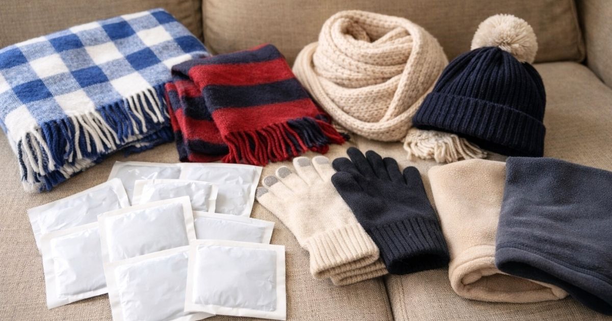 冬の持ち物はカイロと防寒小物で万全に