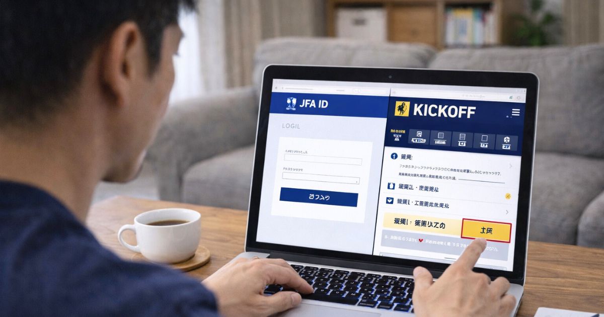 申し込みはJFA IDとKICKOFF