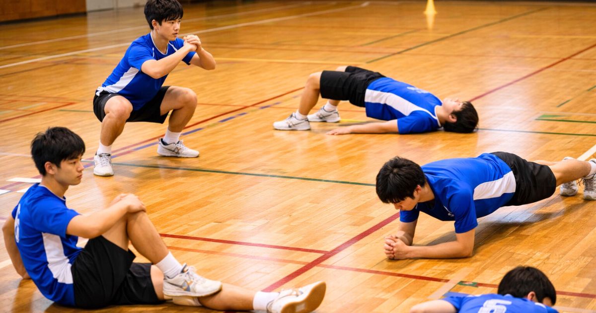 自重筋トレをルーティン化して下半身と体幹を強化