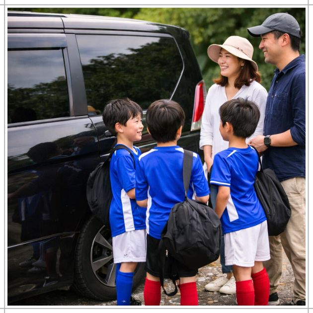 着替え場所にトイレ・車内は