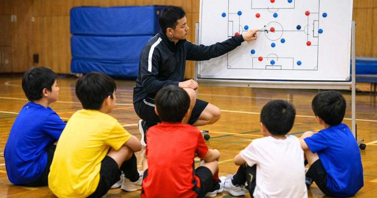 サッカーの室内練習はボールなしでも成立する！