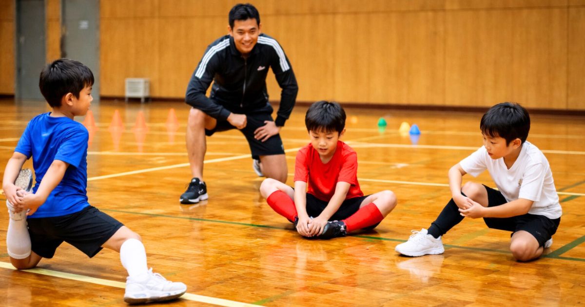 ケガ予防にも!ウォームアップとフットワーク