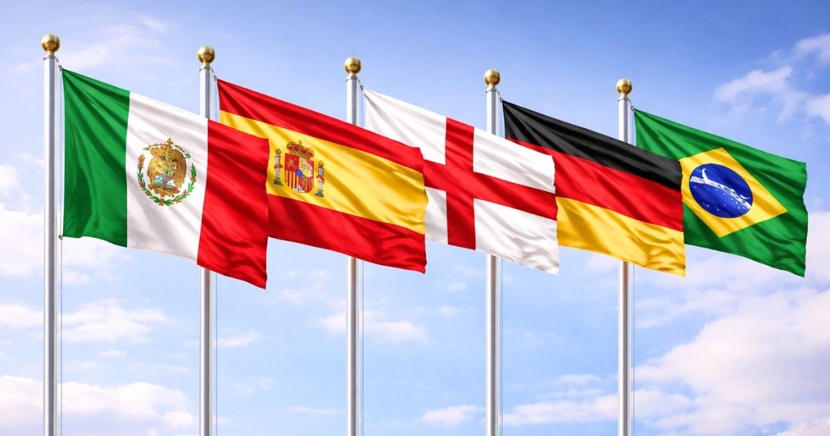 サッカー競技人口の国別ランキング