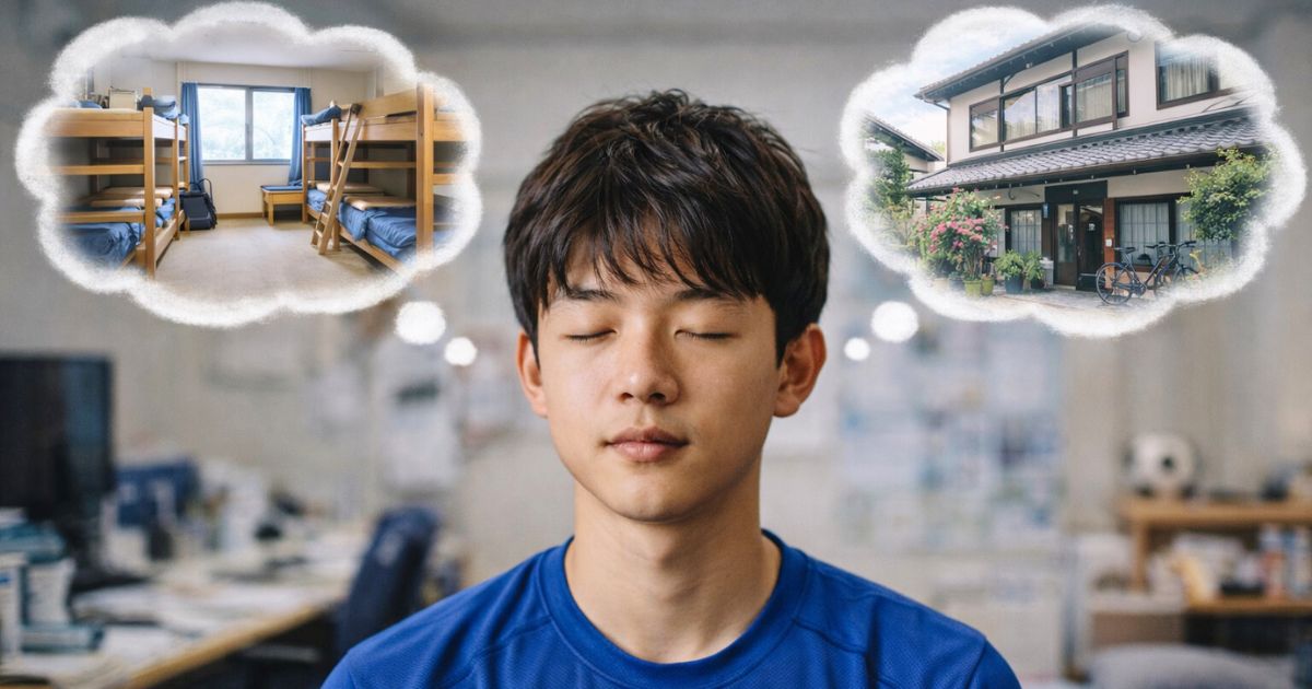 男子サッカー部は寮?下宿?生活の選び方