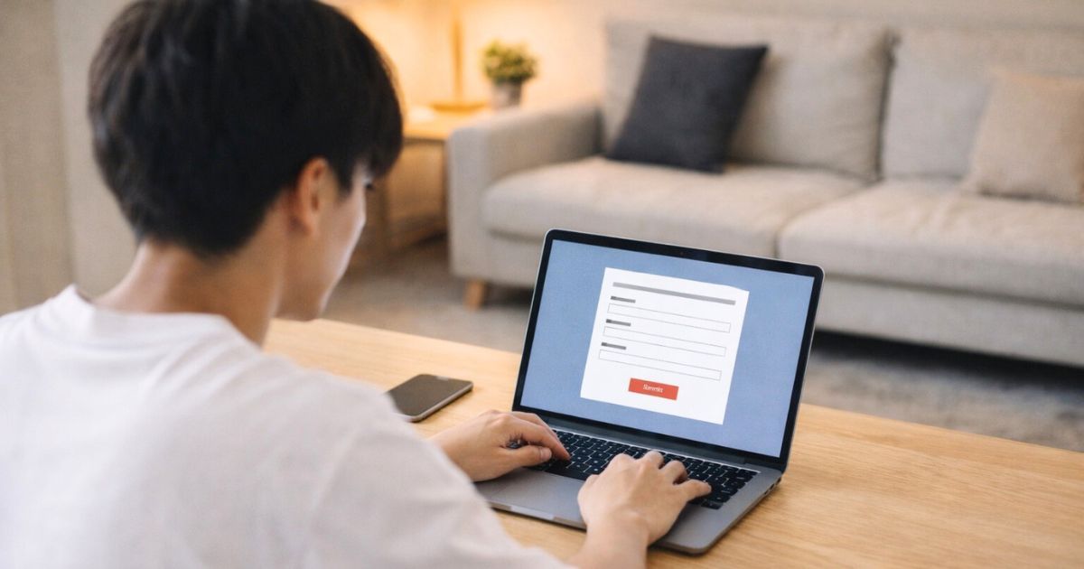 新人集合日の申込フォーム手順