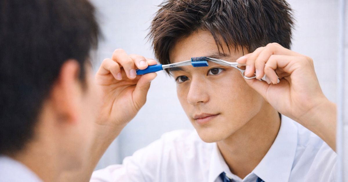 サッカー部顔は眉毛で清潔感を作る