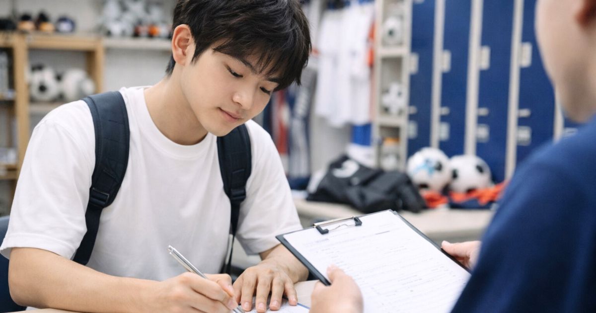 途中入部の手続きと入退部届