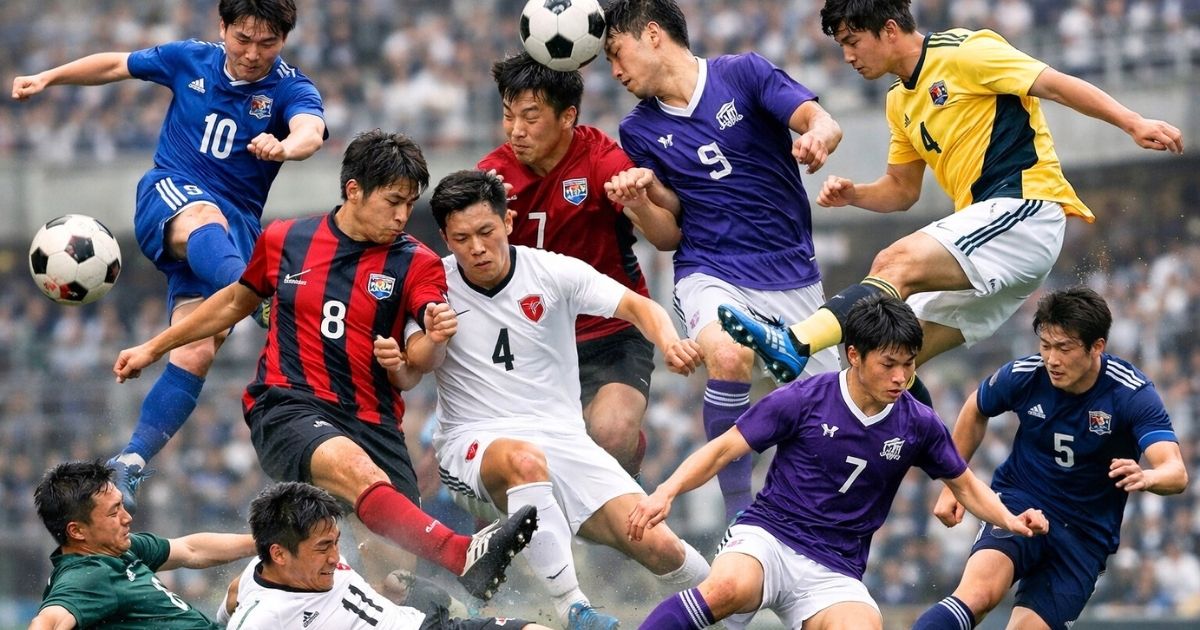 大学サッカー強豪ランキングTOP20を全国大会10年分の実績から比較