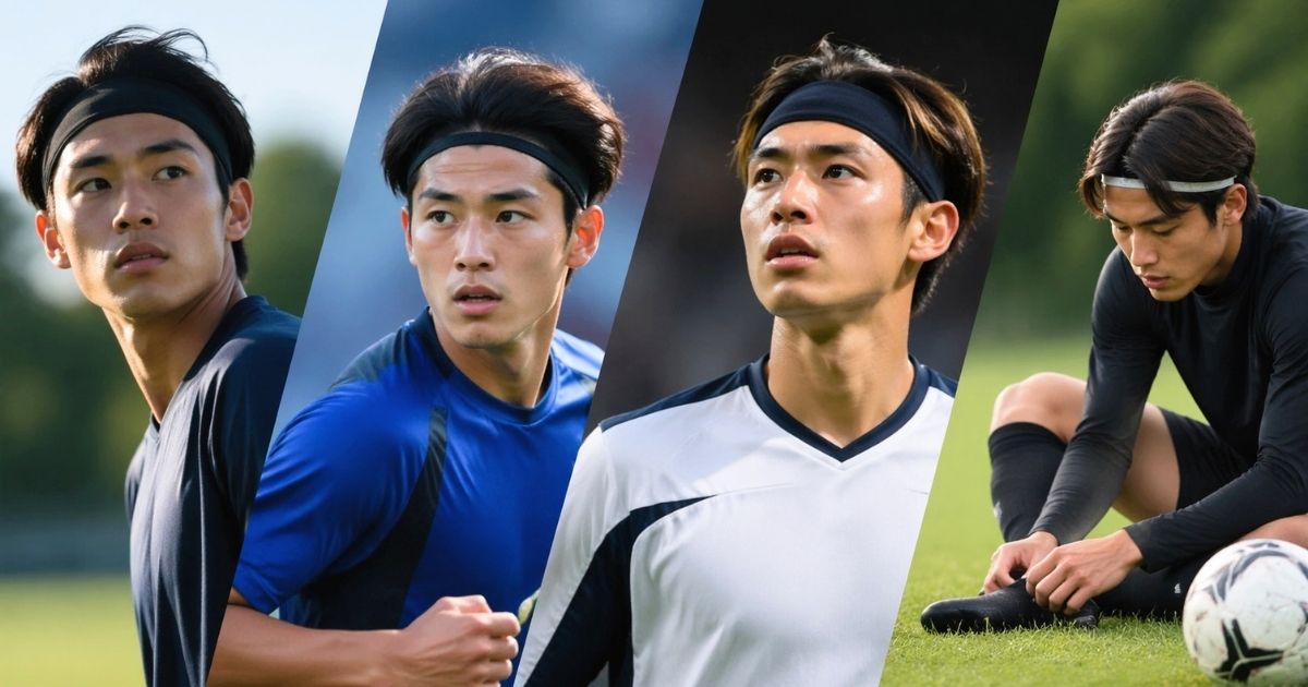 サッカーのヘアバンドはダサい？印象の違いとおしゃれに見せるコツ