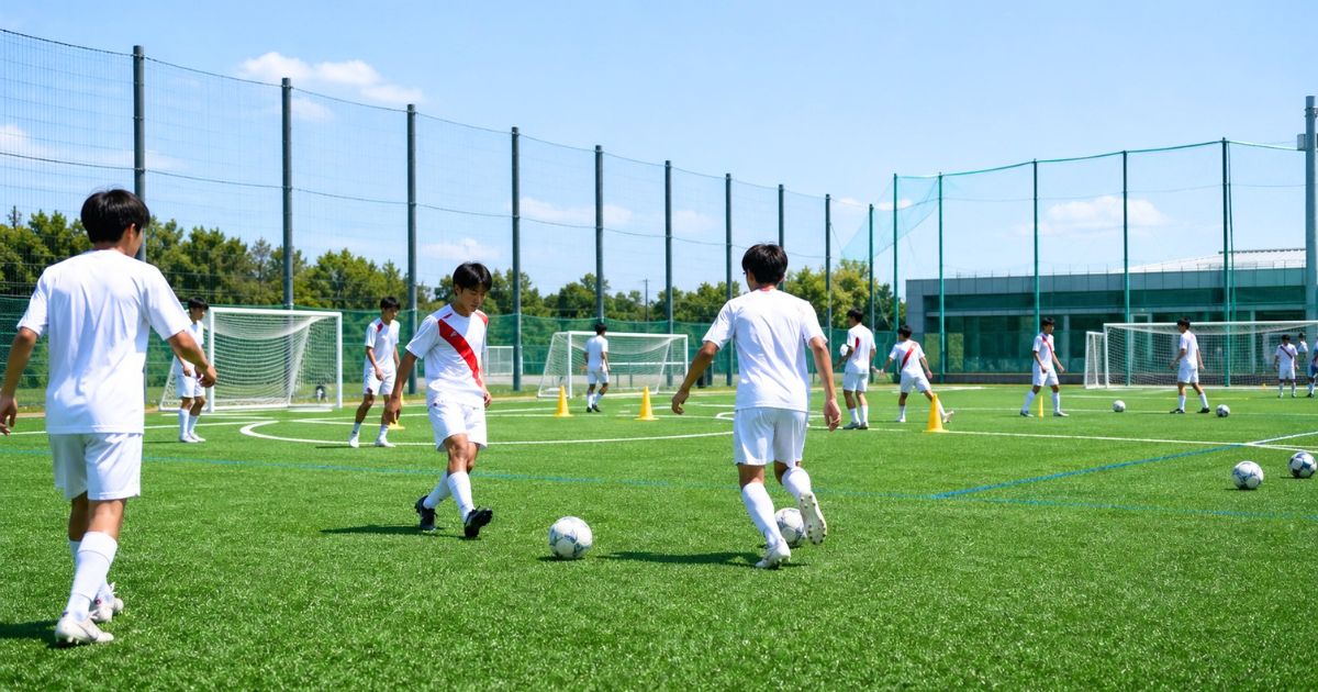 人工芝化で進む練習環境