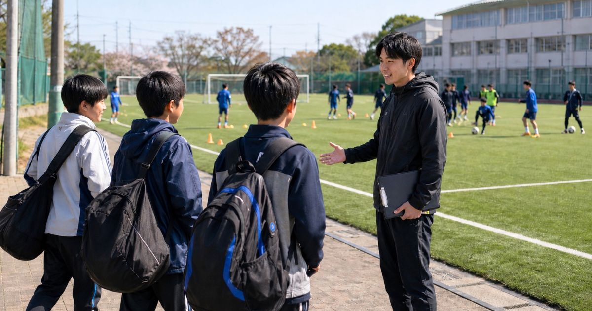 サッカー部練習会の参加方法と当日の流れ