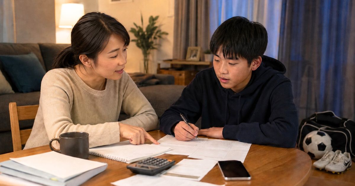 部費や遠征費の確認と費用準備