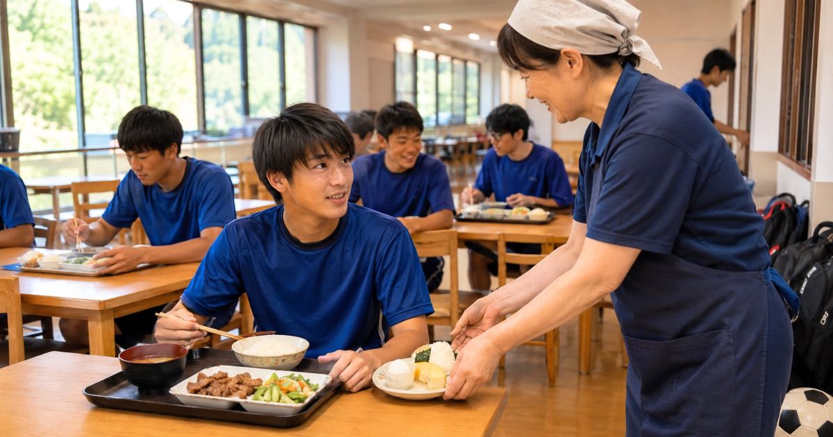 食堂と補食のサポート内容