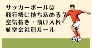 サッカーボールは 飛行機に持ち込める？ 空気抜き・預け入れ 航空会社別ルール
